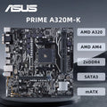 ASUS PRIME A320M-K Motherboard AMD AM4 Support R5 5600 3500X R7 5700X 1800X R3 3200G R9 5950X CPU 4xDDR4 128GB HDMI DVI mATX