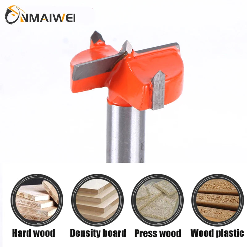 15-60mm Carbide Tipped Forstner Bit Set Boring Hole Saw Cutter Woodworking Drill Bits Set for Wood Plastic Plywood Tools