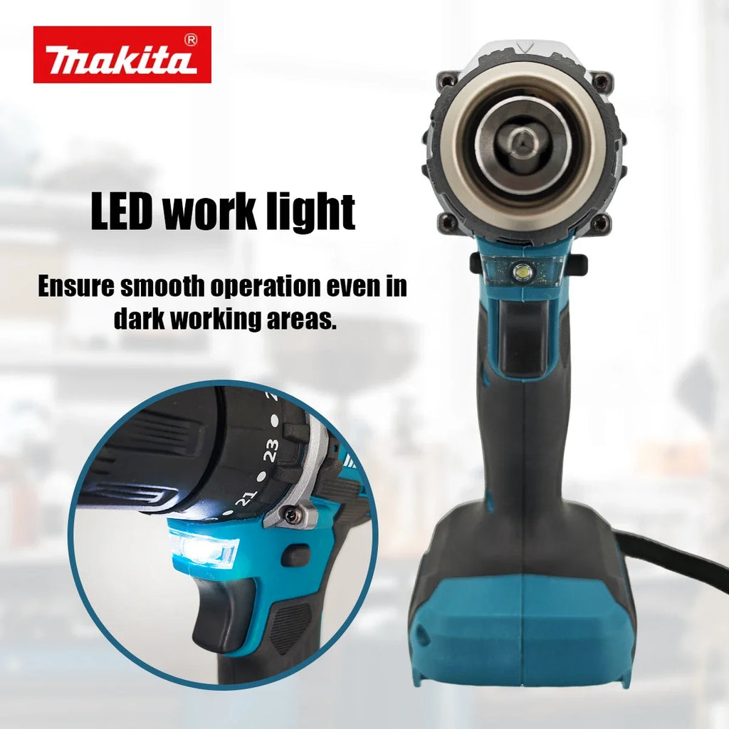 Makita Original DDF487 Cordless Driver Drill 18V Brushless Electric Impact Screwdriver Rechargeable Power Tool only tool