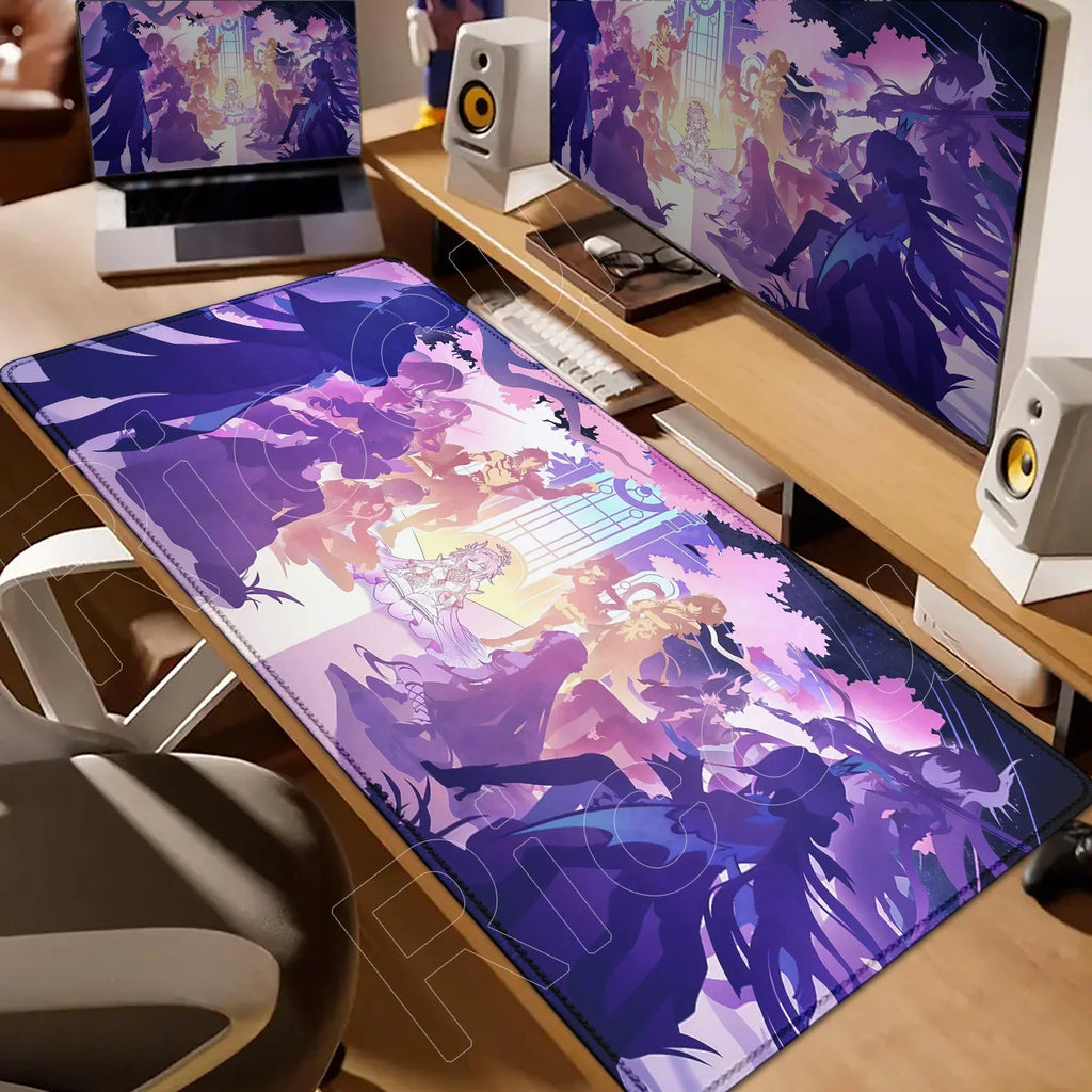 Castorice Evernight Cyrene Mouse Pad Honkai Star Rail Large Mousepad Computer Keyboard XXL Anime Pc Gaming Accessories Desk Mat