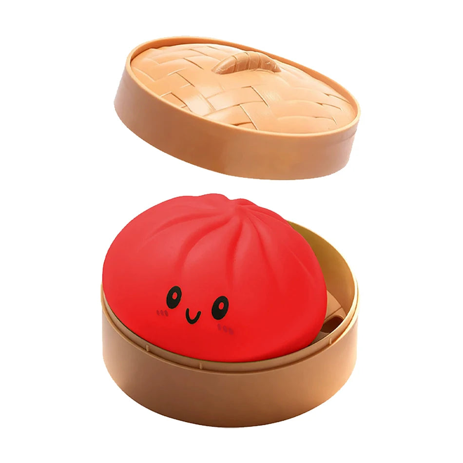 Dumpling Sensory Toy Squishies Pressure Ball High Rebound Soft Pinch Decompression Baozi Modeling Stress Relief Birthday Gifts