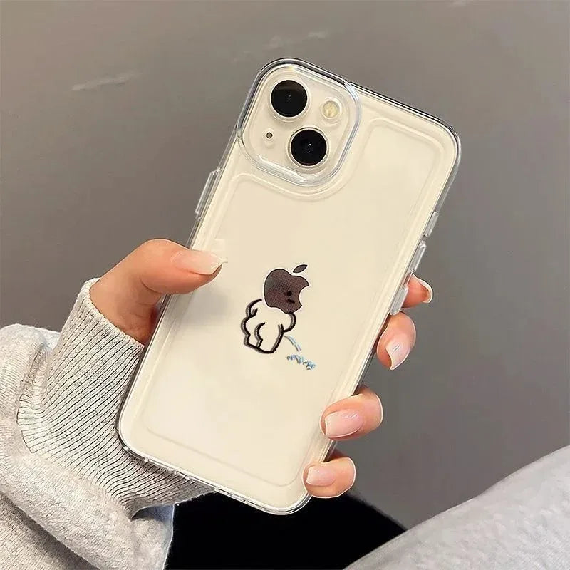 Funny Matchman Paired Couple Phone Case For iPhone 16 15 14 Plus 13 16 17 12 11 14 Pro MAX 17 Air 16E Shockproof Phone Cover