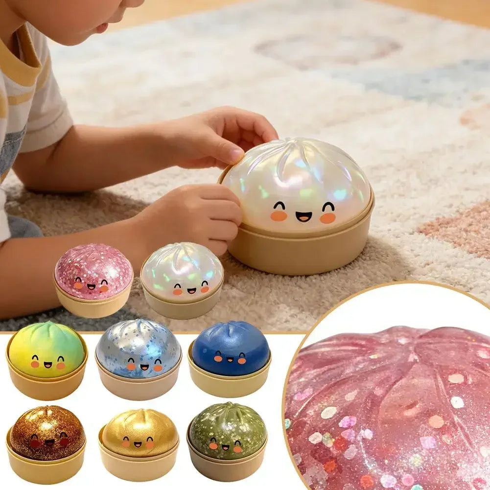 Dumpling Toy Adorable Playful Design Release Pressure Relieve Anxiety Enhance Happiness Decompression Toys Ornaments