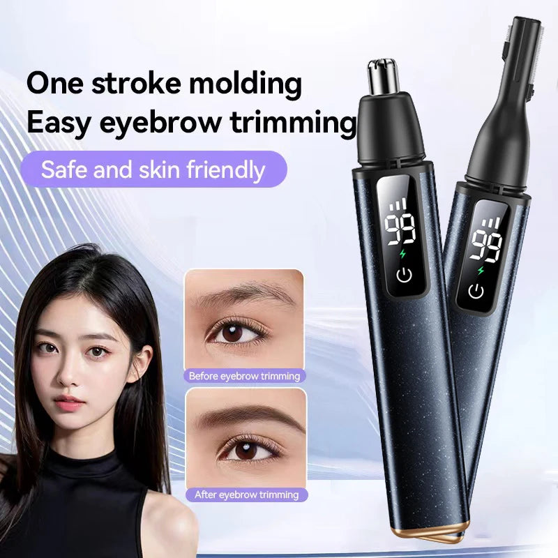 Electric Nose Hair Trimmer High Speed Motor Hair Remover Lips Eyebrows Razor Portable Clipper Trimmer For Men and Women