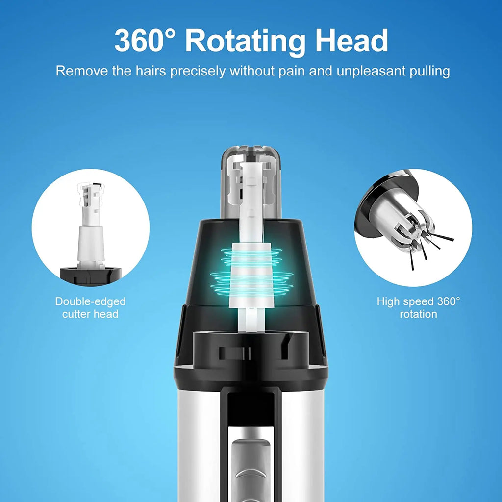 Kemei All in one Ear Nose Hair Trimmer For Men Grooming Kit Electric Eyebrow Beard Trimer Face Nose Ears Trimer Rechargeable