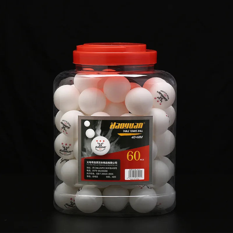 ABS New Material Barrel Pack of 60 Table Tennis Balls, 40+Mm Training Durable Table Tennis Ball