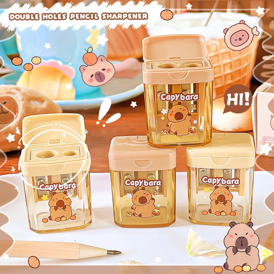 kawaii stationery back to school teacher gift school useful supplies cute capybara Pencil sharpener school equipment