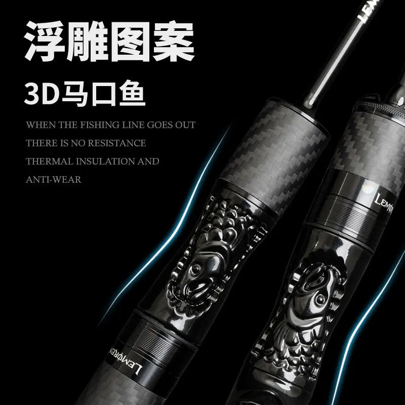 Demon Hunter Black Bear UL Trout Rod Fuji O+A Guides Carbon Fiber Handle 1.5m 1.68m