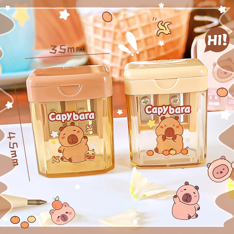 kawaii stationery back to school teacher gift school useful supplies cute capybara Pencil sharpener school equipment