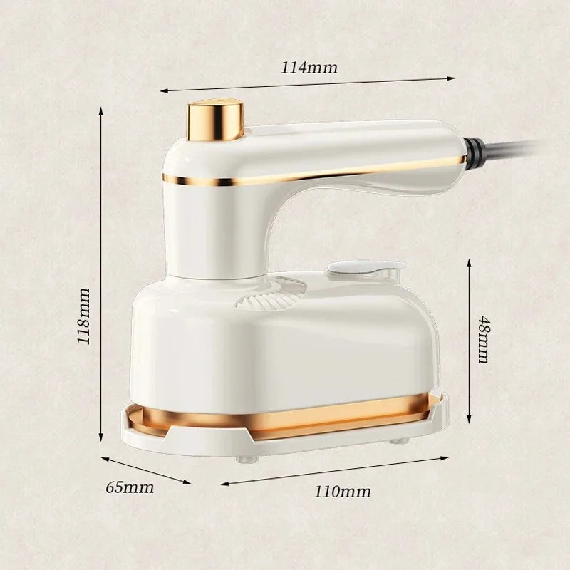 Portable Steam Iron Rotating Electric Iron No Harm to Clothes Dual Use Dry and Wet Design Essential Water Spray Iron for Travel