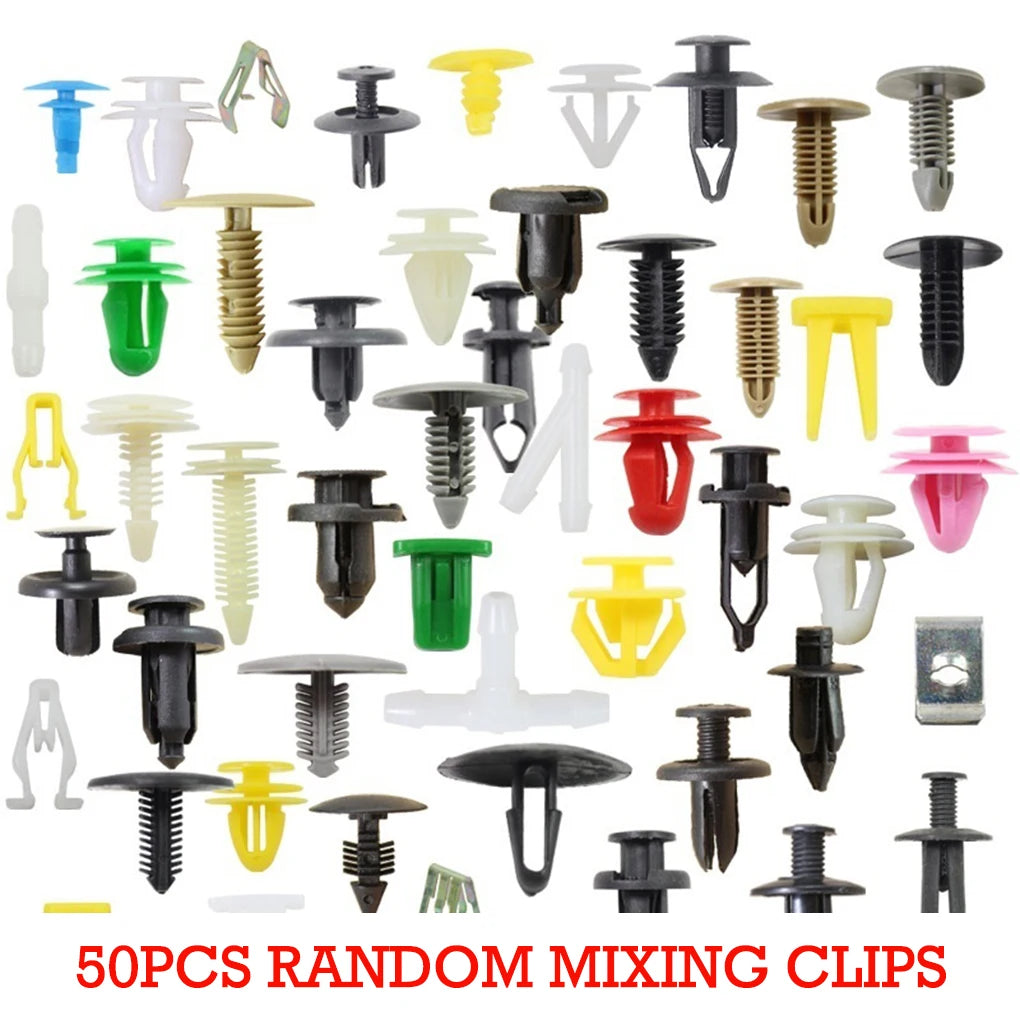 Car clip 100pcs hybrid clip plastic clip mixed car clip rivet fender fixing screw