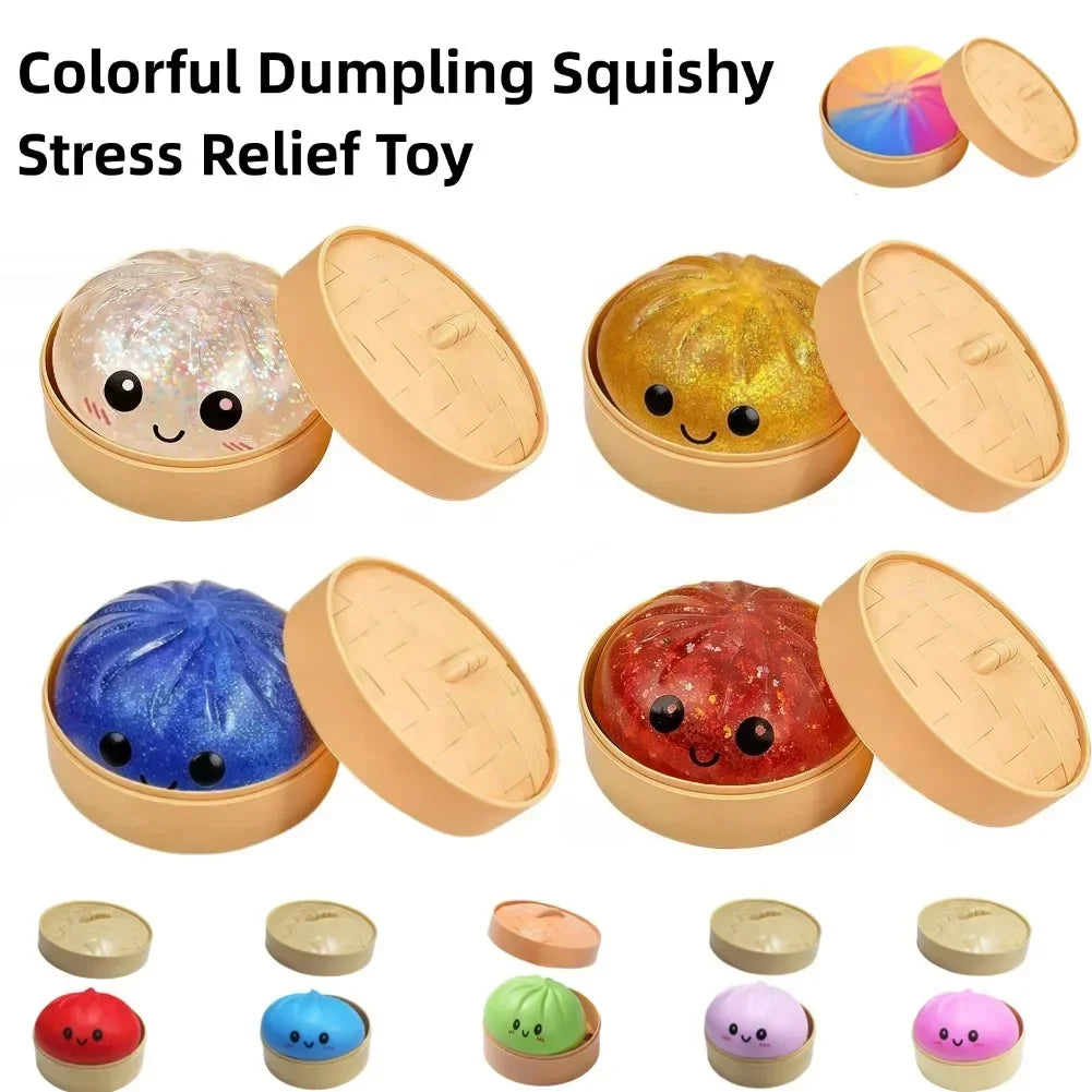 Dumpling Toy Adorable Playful Design Release Pressure Relieve Anxiety Enhance Happiness Decompression Toys Ornaments
