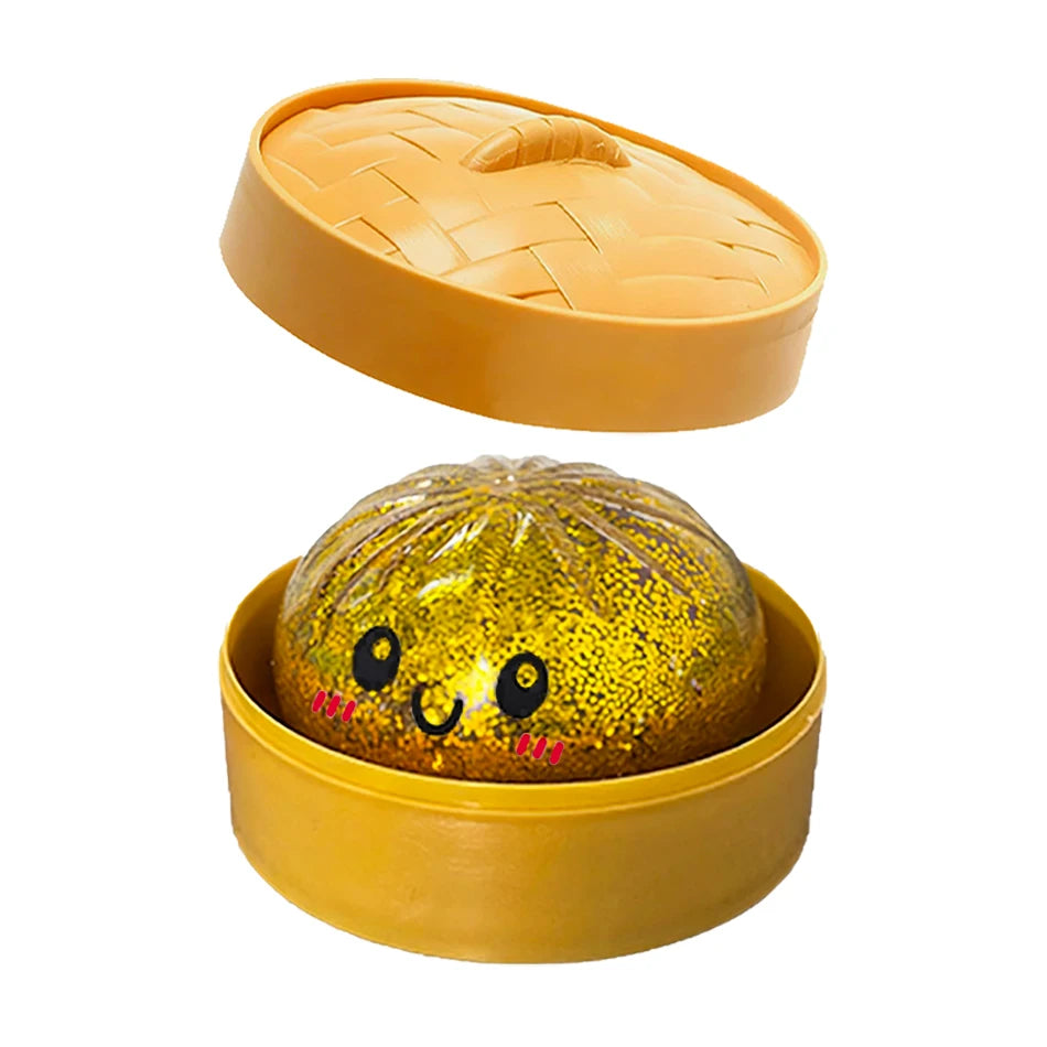 Dumpling Sensory Toy Squishies Pressure Ball High Rebound Soft Pinch Decompression Baozi Modeling Stress Relief Birthday Gifts