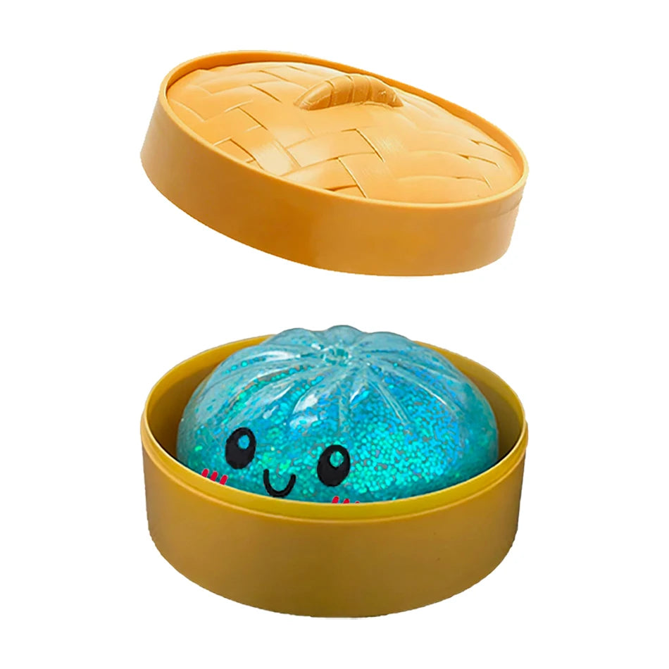 Dumpling Sensory Toy Squishies Pressure Ball High Rebound Soft Pinch Decompression Baozi Modeling Stress Relief Birthday Gifts