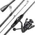 Sougayilang 1.8m Spinning Fishing Rod and Reel Combo Full Kit with Lures Hook Line Carbon Fiber Rod Set for Freshwater Saltwater