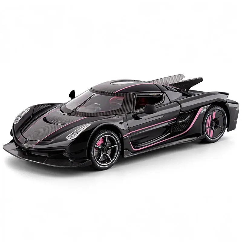 1:24 Jesko Absolut Supercar Alloy Metal Diecast Model Car Auto Accessories Store Central Control Screen Interior Ornaments Gifts