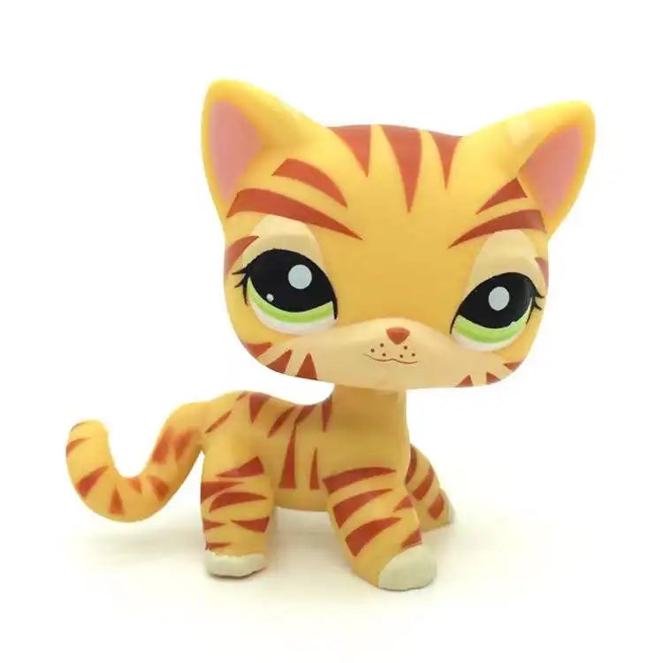 New Rare Lps Pet Shop Toys Shorthair Cat Cute Tiger Cat Lps Action Classic Gifts Children's Gifts