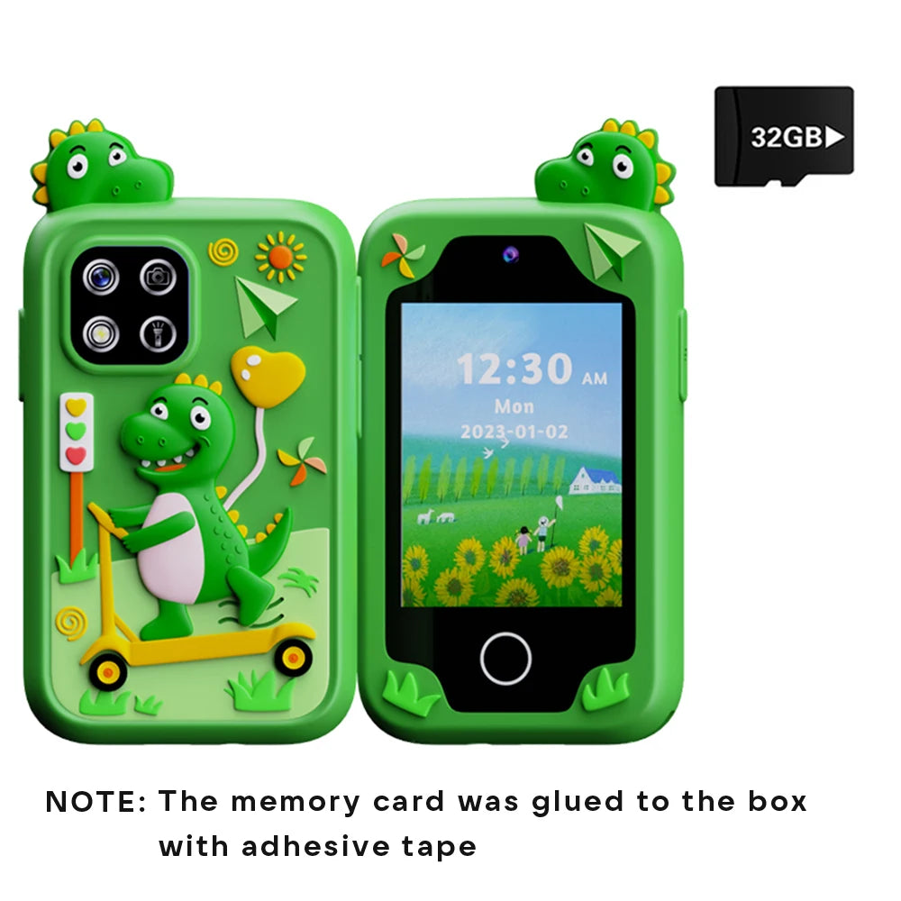 Children Kids Toy Phone Musical Unicorn Dinosaur Baby Mobile Selfie Camera MP3 Player Educational Toys Christmas Birthday Gifts