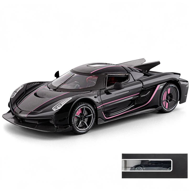 1:24 Jesko Absolut Supercar Alloy Metal Diecast Model Car Auto Accessories Store Central Control Screen Interior Ornaments Gifts