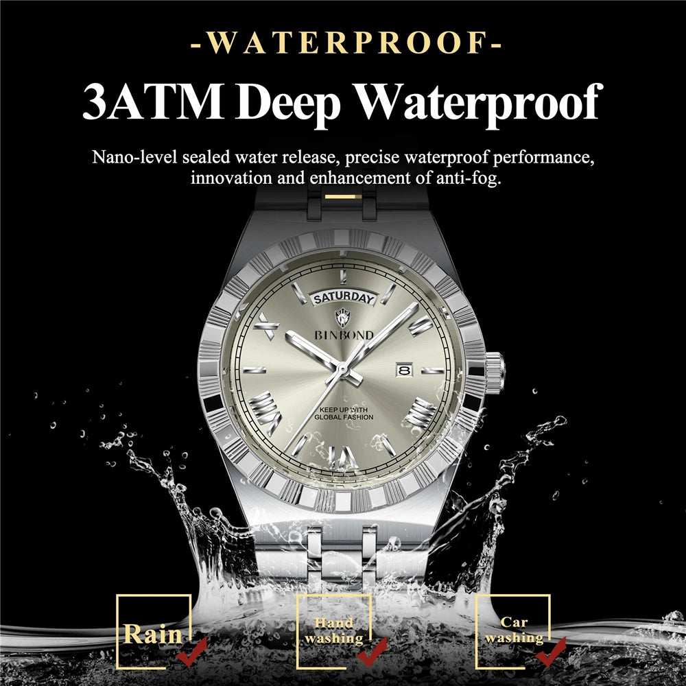 New Mens Automatic Watches For Man High Quality Brand Fashion Quartz Wristwatches Luxury Watch Men Gifts Sports Digital Clock