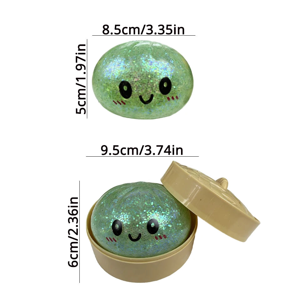 Dumpling stress relief toy, soft and cute, realistic, super soft slow rebound squishy toy, venting gadget for adults and student