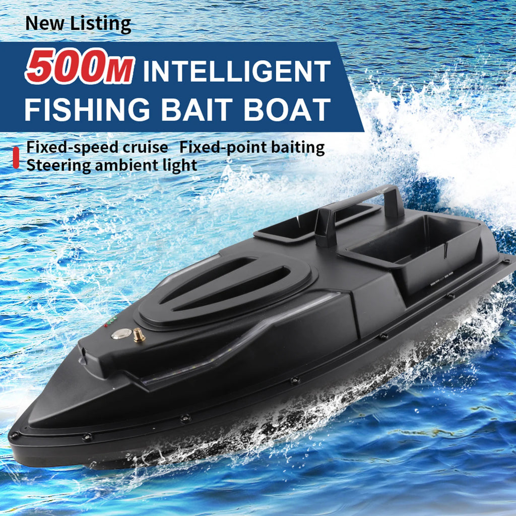 Fishing Bait Boat 500m Remote Control Bait Boat Dual Motor Fish Finder 1.5KG Loading Support Automatic Cruise