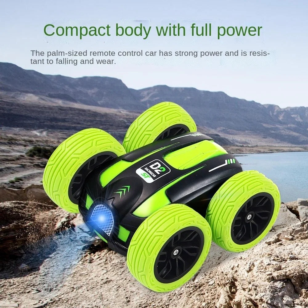2.4G 4wd Mini Rc Stunt Car High Speed Drift Buggy Double-sided Remote Control Cars 360° Flip Kids Robot Boy Toy