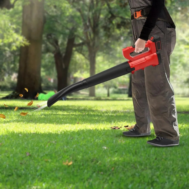 Cordless High Powerful Electric Air Blower Adjustable Efficient Leaf Snow Dust Cleaning Blower Tool For Milwaukee M18 Battery