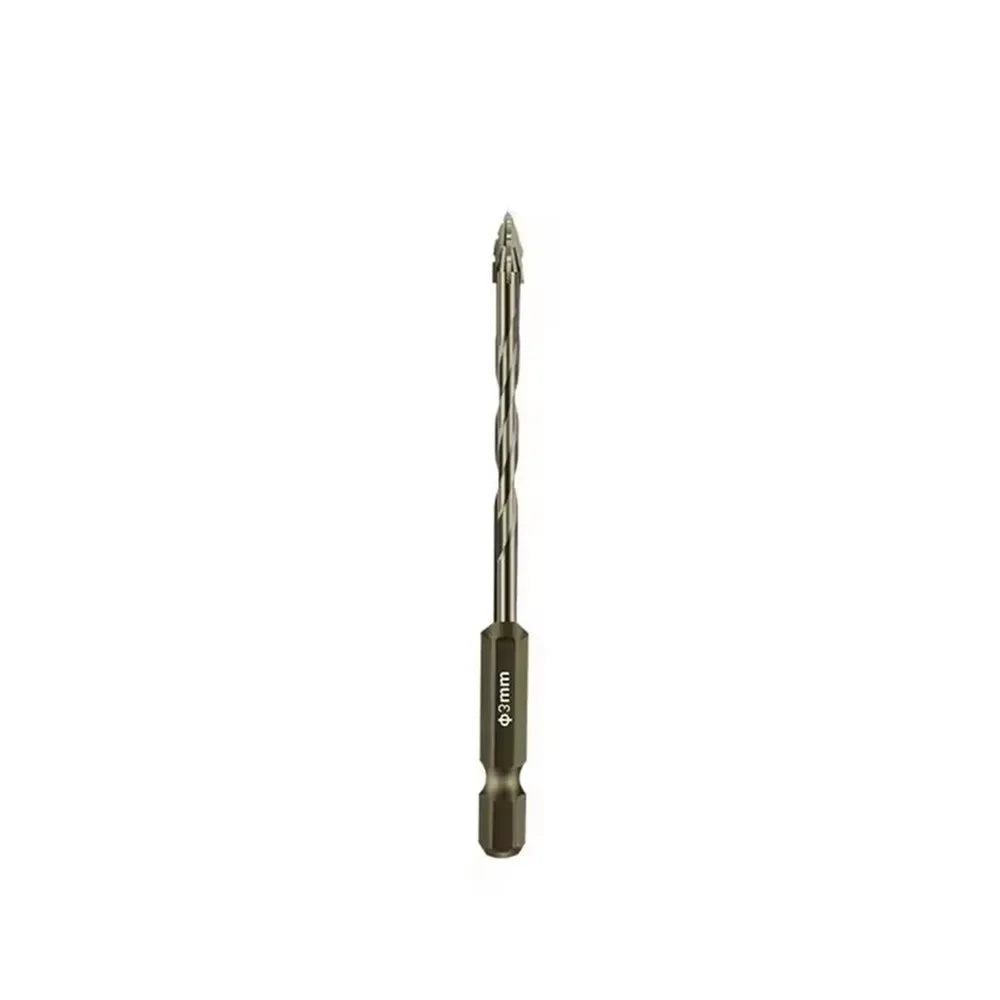 1Pcs Four-Edged Serrated Eccentric Drill Bits Set High Hardness Hexagonal Simple Installation Skewed Head Drill Bit Set