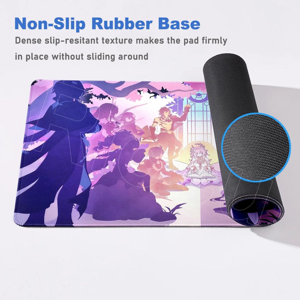 Castorice Evernight Cyrene Mouse Pad Honkai Star Rail Large Mousepad Computer Keyboard XXL Anime Pc Gaming Accessories Desk Mat