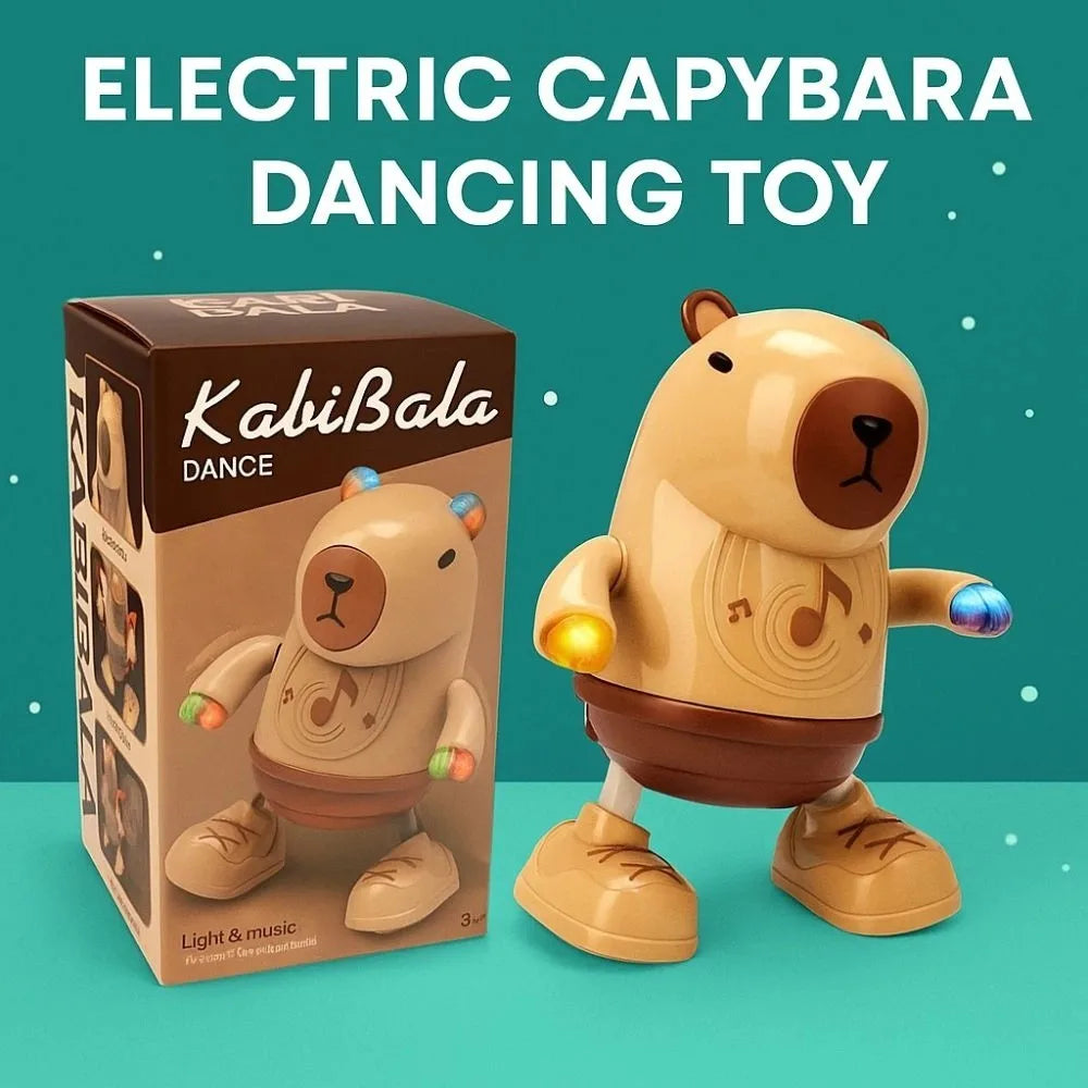 Singing Dance Electric Capybara Toys Left Right Dance Swinging Hands Capybara Dancing Toy with Music Lighting Durable