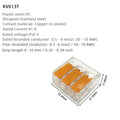 Terminal 6mm2 orange transparent Mini Quick connector replacement tape universal compact home wiring terminal