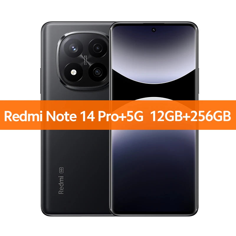 Global version Xiaomi Redmi Note 14 Pro+ 5G Smartphone 200MP AI camera Snapdragon® 7s Gen 3 120W HyperCharge 6.67 AMOLED display