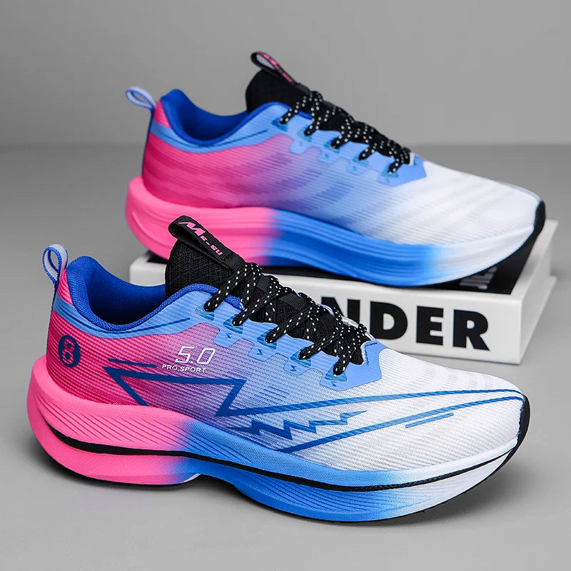 Men Casual Sports Running Shoes Carbon Board Marathon Training Breathable Women's Jogging Athletic Nonskid Walking Sneakers