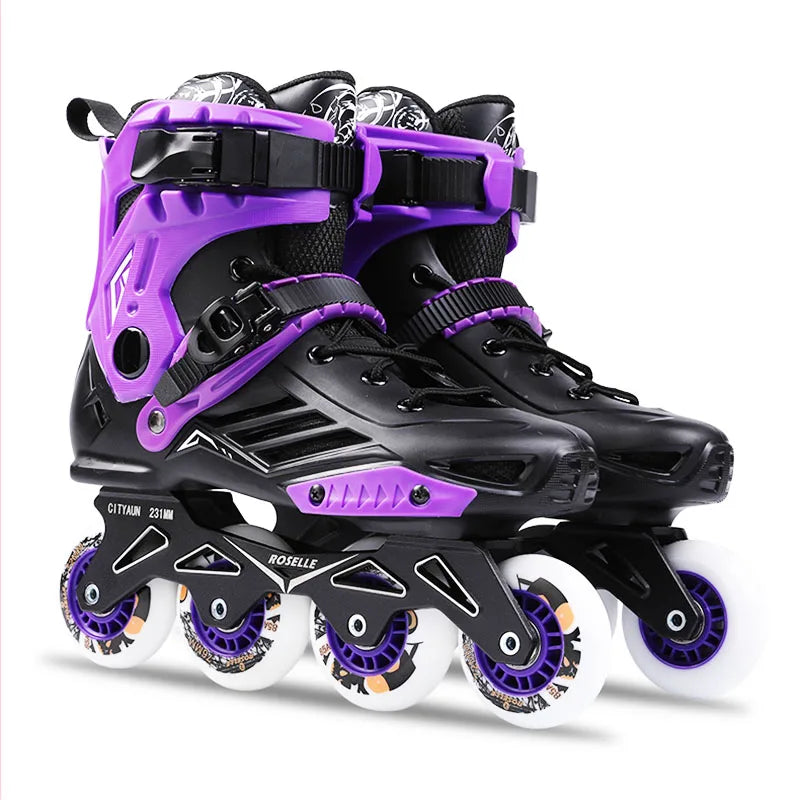 Original Roselle Size 35 to 46 Inline Roller Skates Professional Adult Kids Roller Skating Shoes Slalom Sliding FSK Patines