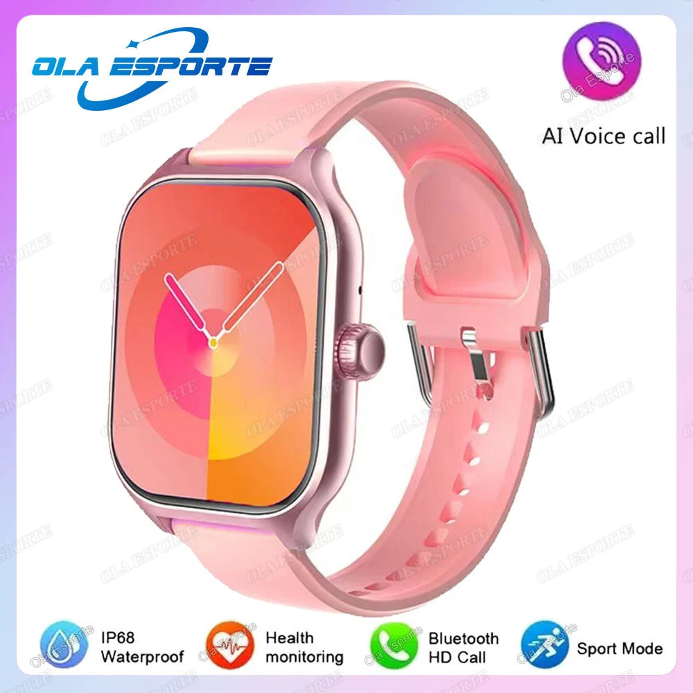 2025 New Smart Watch Women Men Android IOS Phone Bluetooth Call Blood Oxygen Blood Pressure Monitor smartwatch For Android IOS