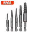 Screw Remover Extractor Center Drill Bits Carbon Steel Guide Set Broken Damaged Pipe Stud Bolt Remover Hex Shank Spanner Tools