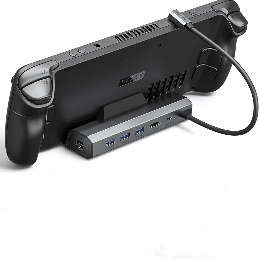 Legion Go 4K@120Hz Docking Station, 6-in-1 Legion Go S Dock with with HDMI 2.1, Gigabit Ethernet, 3 USB 3.0, 100W Charge, HB0603