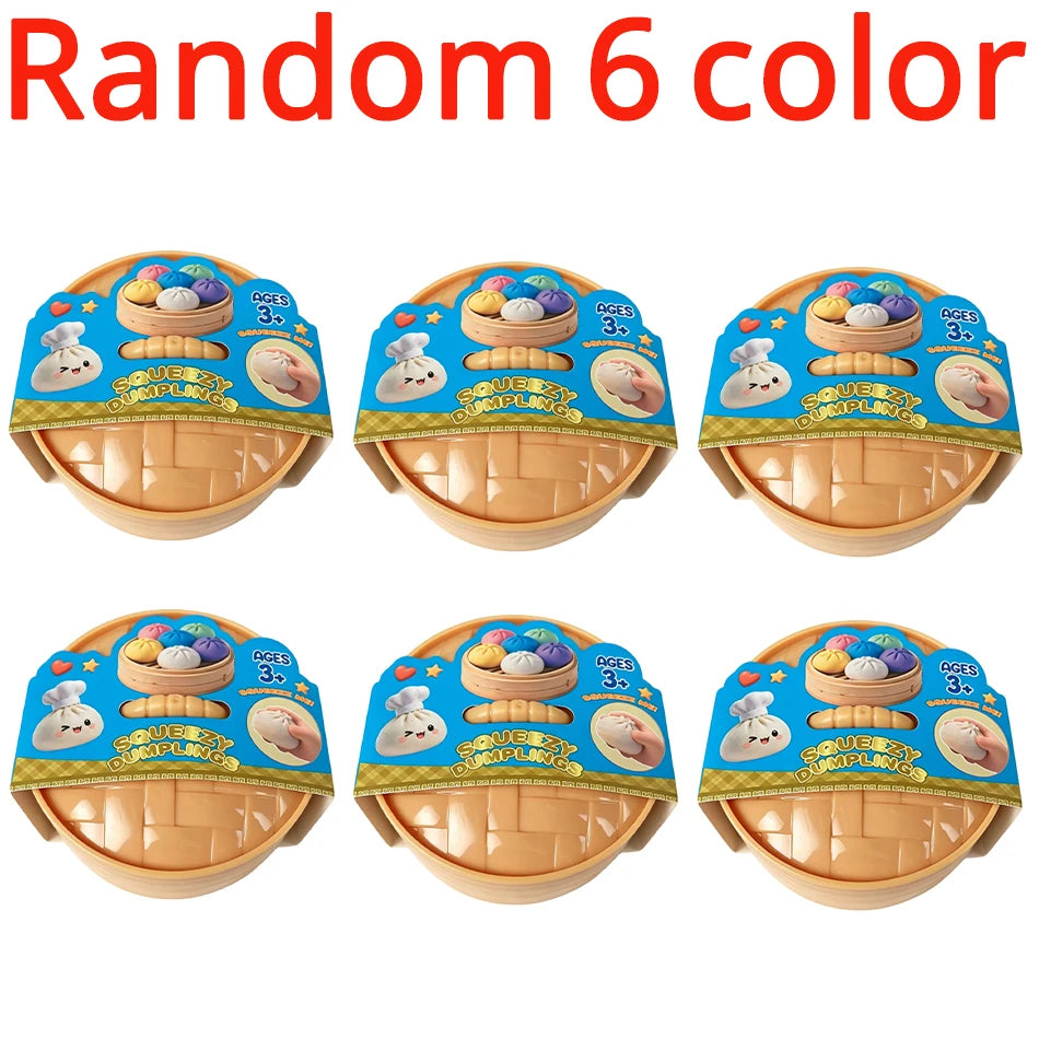 Dumpling stress relief toy, soft and cute, realistic, super soft slow rebound squishy toy, venting gadget for adults and student