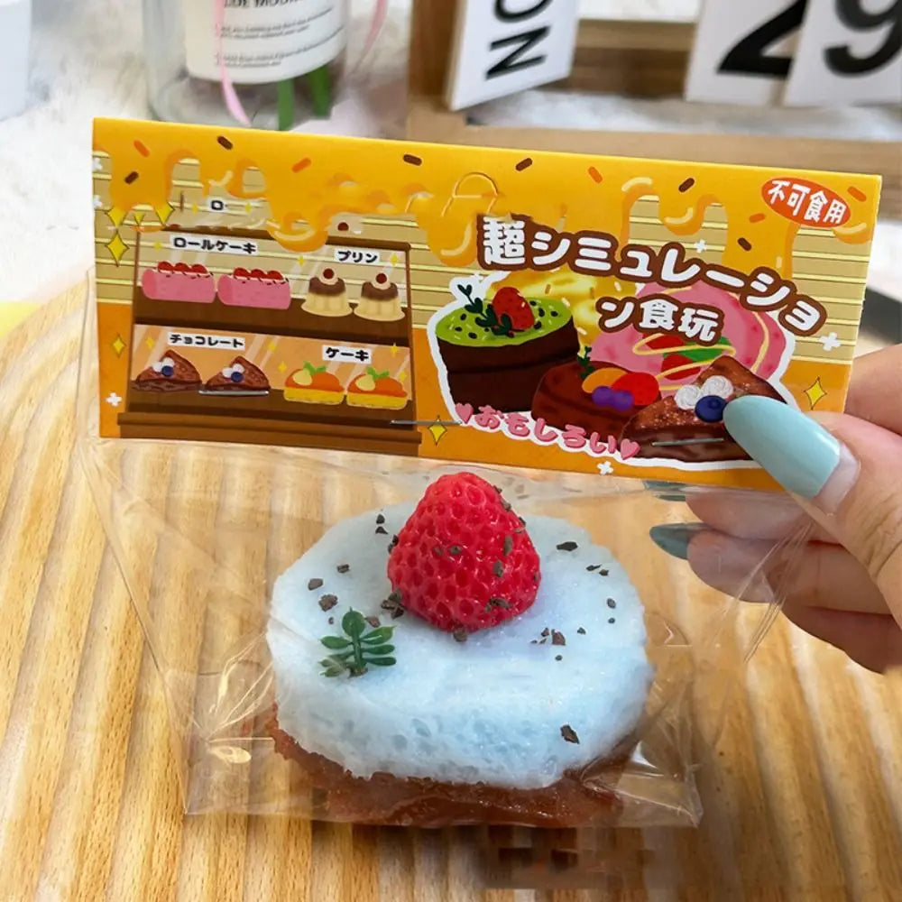 Squishy Cake Food Stress Relief Toys Soft Fidget Toy Kid Girl Super Shapeable Pinch Toy Cute Party Decor For Christmas Halloween