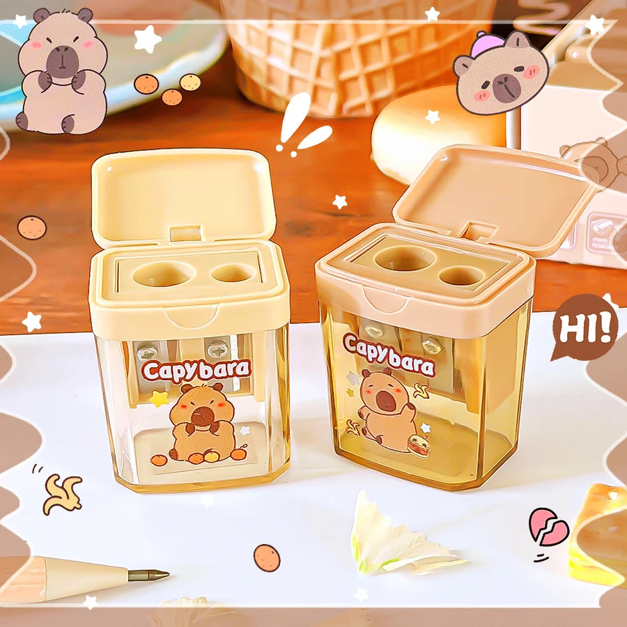 kawaii stationery back to school teacher gift school useful supplies cute capybara Pencil sharpener school equipment