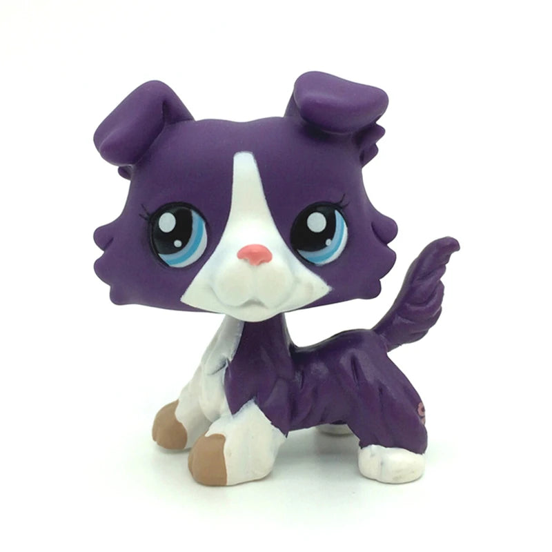 Pet Shop Lps Toys Standing Littlest Short Hair Cat #2291 White Pink Glitter kitty