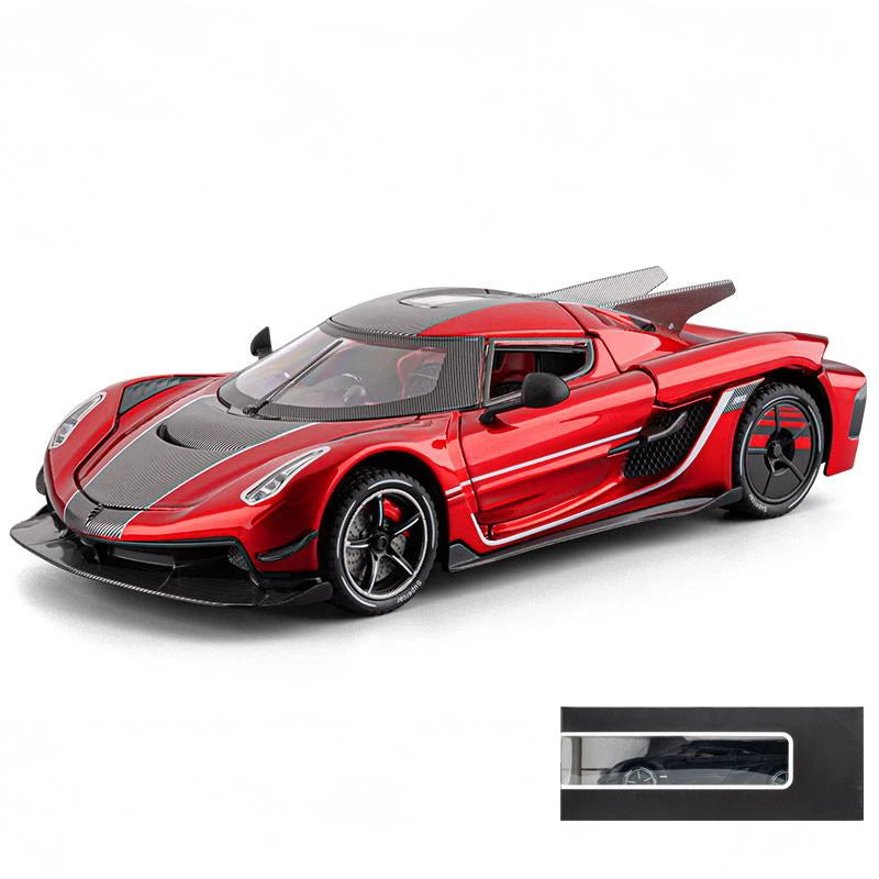 1:24 Jesko Absolut Supercar Alloy Metal Diecast Model Car Auto Accessories Store Central Control Screen Interior Ornaments Gifts
