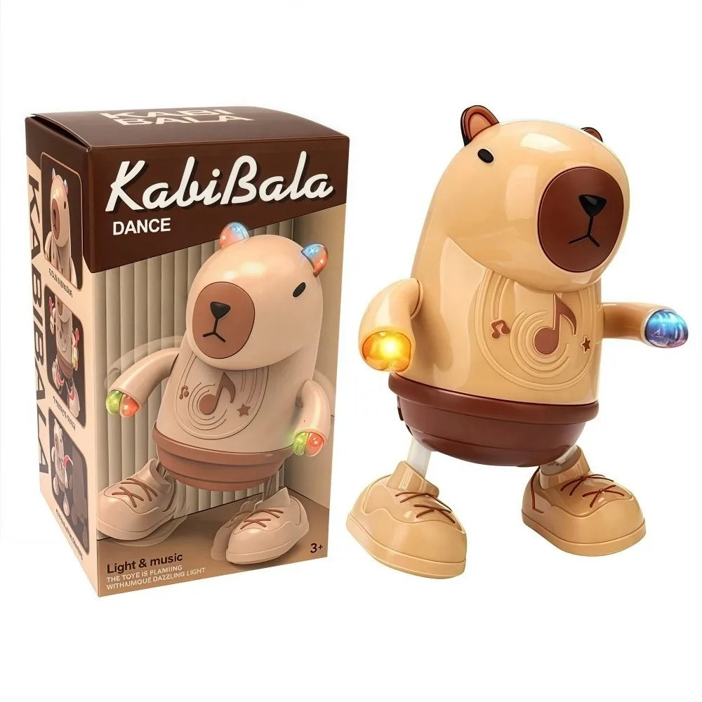 Singing Dance Electric Capybara Toys Left Right Dance Swinging Hands Capybara Dancing Toy with Music Lighting Durable