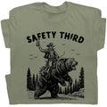 Safety Third Funny T Shirt Nature Crazy Novelty Printed T-shirt Woman Man Vintage Streetwear Casual Cotton Short-sleev Male