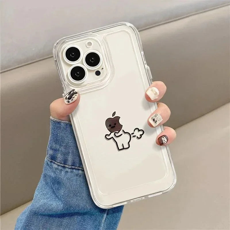Funny Matchman Paired Couple Phone Case For iPhone 16 15 14 Plus 13 16 17 12 11 14 Pro MAX 17 Air 16E Shockproof Phone Cover