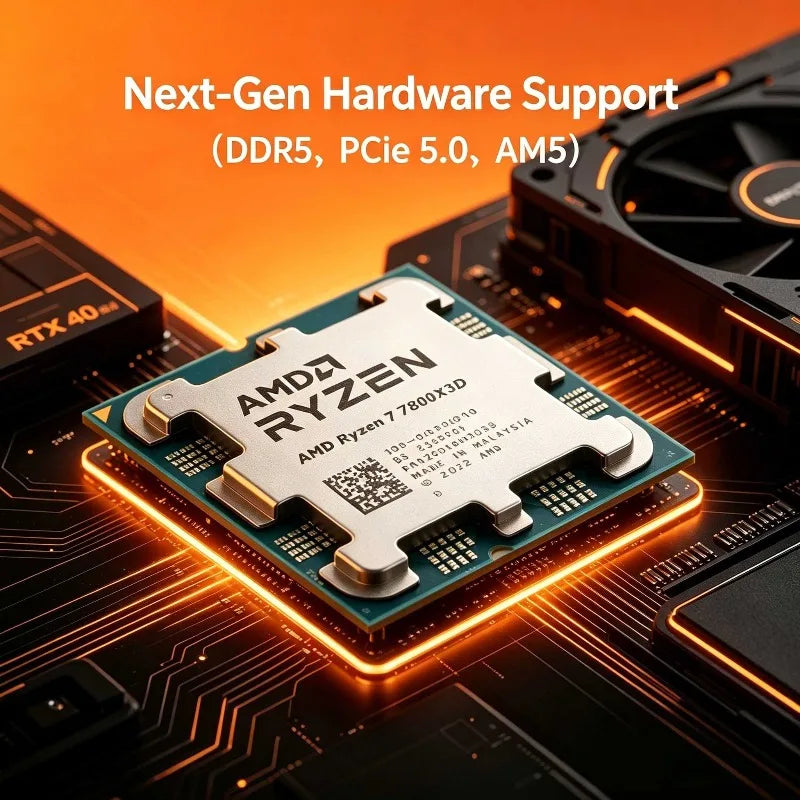 AMD Ryzen 7 7800X3D Desktop CPU Zen4 5nm 8C16T 5.0GHz 96MB 3D V-Cache AM5 120W Radeon Graphics Gaming Processor