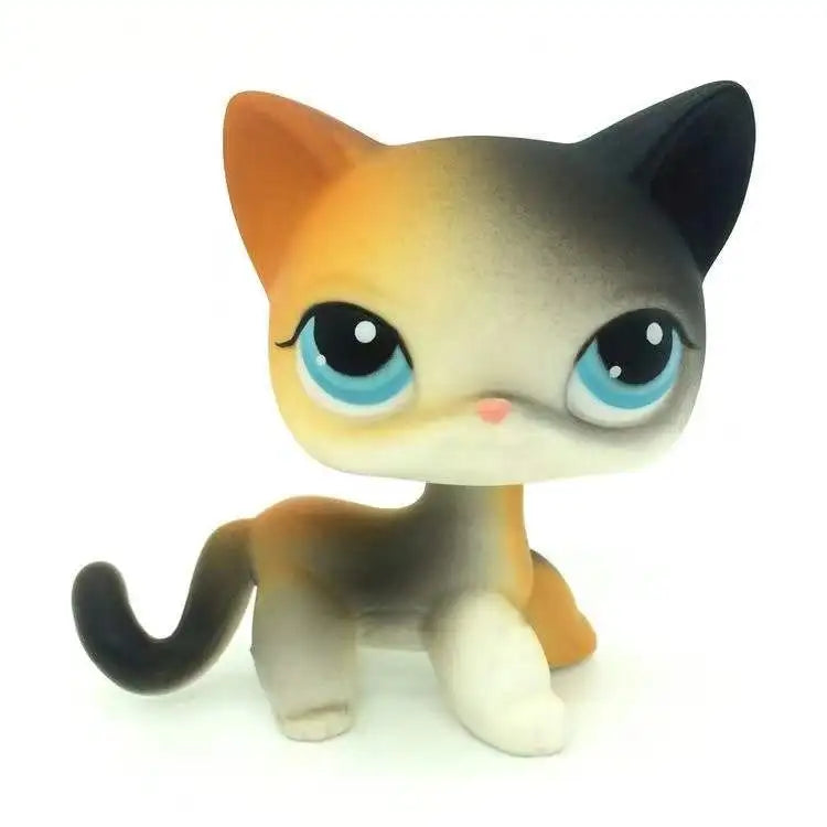 New Rare Lps Pet Shop Toys Shorthair Cat Cute Tiger Cat Lps Action Classic Gifts Children's Gifts