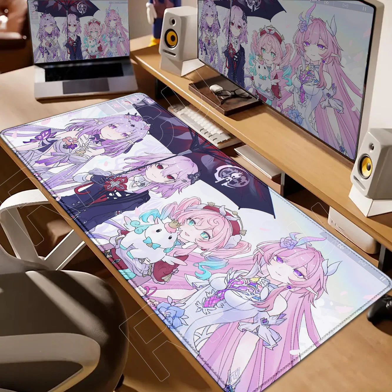 Castorice Evernight Cyrene Mouse Pad Honkai Star Rail Large Mousepad Computer Keyboard XXL Anime Pc Gaming Accessories Desk Mat