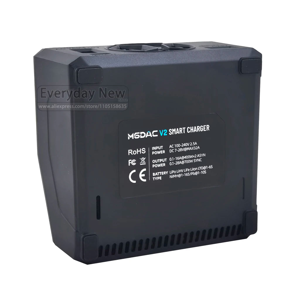 US ToolkitRC M6DAC V2 Charger 1-6S Intelligent Balance 2CH AC/DC Toy Model Vehicle, Vessel, Drone Lithium Battery FPV